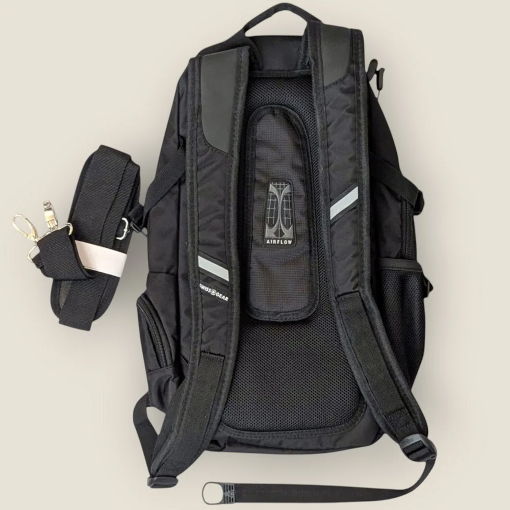 SwissGear NWOT Backpack Small Black Multiple Pockets Travel Women Teen School